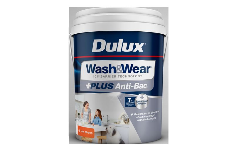Dulux Wash&Wear +Plus Anti-Bac Low Sheen 15 L.