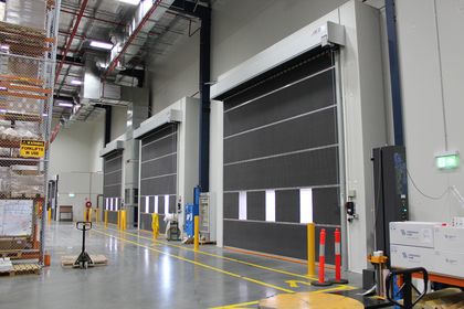 High-speed doors for temperature-controlled environments
