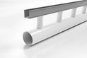 Special Assembly range features a drainage channel connected via downpipes at 200 mm intervals.
