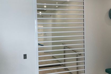 Security shutters for a dental surgery