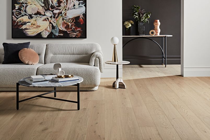 Corsica Oak luxury-feel engineered timber flooring in colour 510 Coastal Oak.