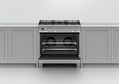 The OR90SCG6X1 dual-fuel cooker from Fisher and Paykel.