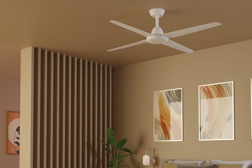 The Airborne Activ ceiling fan features unique, hybrid DC technology.
