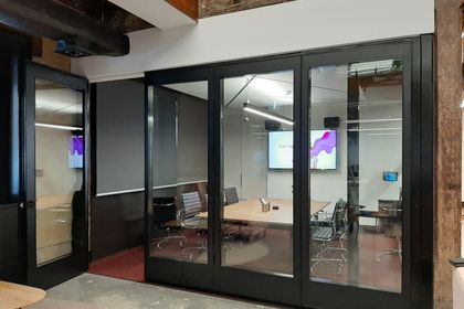Glass office partitions for Enboarder