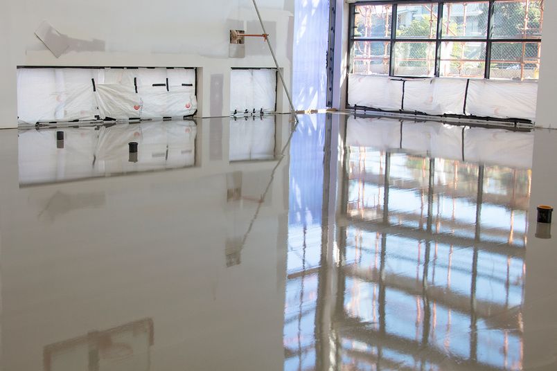 Floor levelling in a commercial application by Sika Australia.