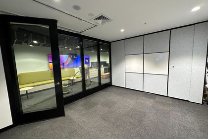 Bildspec installs operable acoustic walls at Teekay office